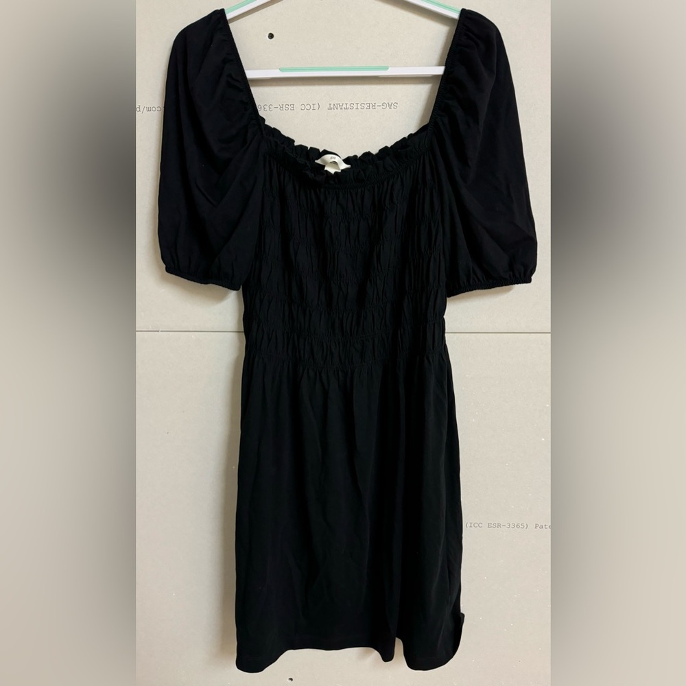 Black Puff Sleeve Dress